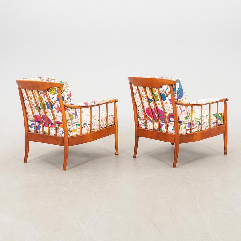 Kerstin Hörlin-Holmquist, a pair of armchairs, "the Sled", OPE-Möbler, second half of the 20th century.