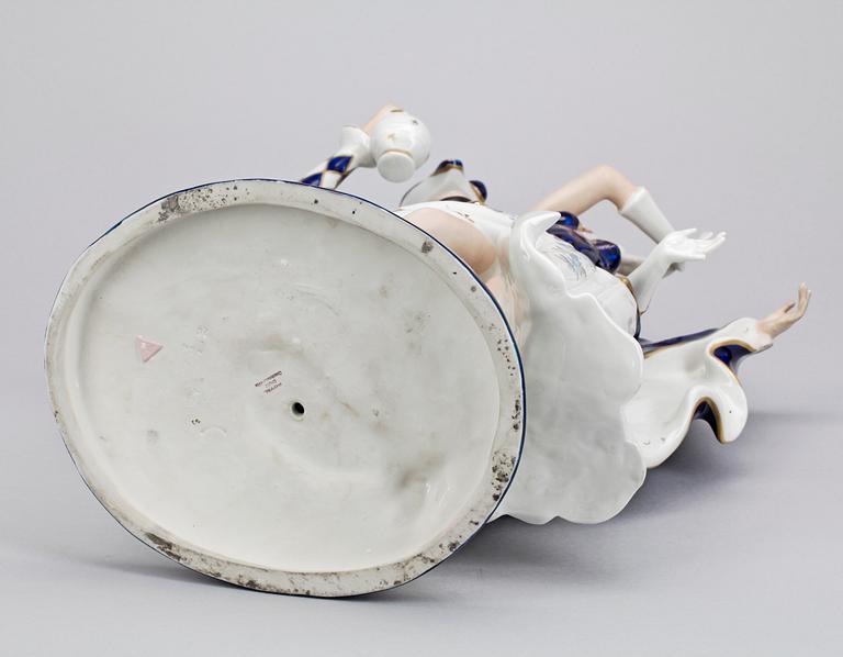FIGURGRUPP, porslin, Royal Dux Czechoslovakia, 1920-tal.