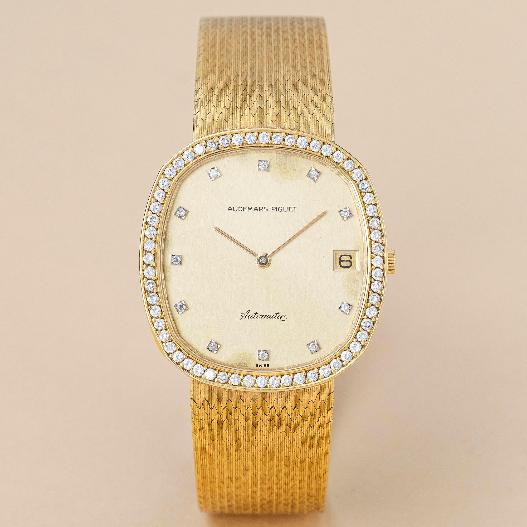 Audemars Piguet, "Diamond Dial & Diamond bezel", ca 1975.