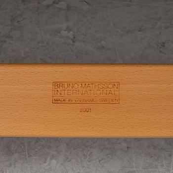 Bruno Mathsson, Armchair with footstool, "Miranda", Bruno Mathsson International, Värnamo, 2001.