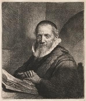 433. Rembrandt Harmensz van Rijn, "Jan Cornelis Sylvius, Preacher".