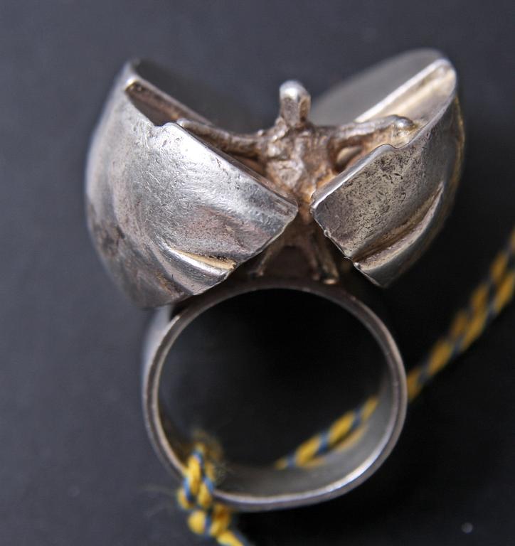 RING, sterlingsilver, Björn Weckström, 1971. Finland.