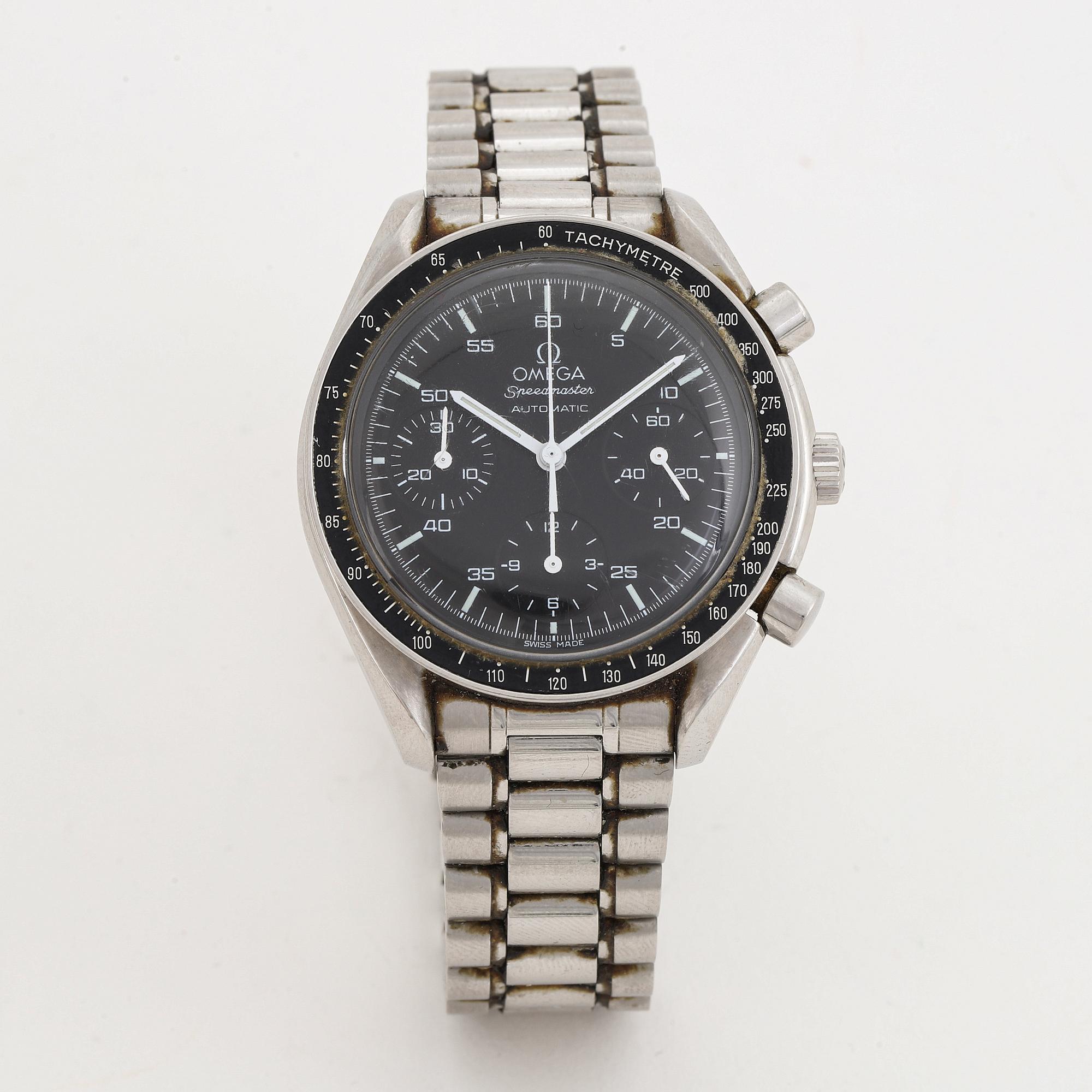 Omega Speedmaster, chronograph, Reduced, wristwatch, 39 mm,