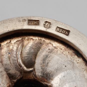 SENAPSKANNA, Kay Bojesen, Köpenhamn, omkring 1920. Totalvikt 135 gram.