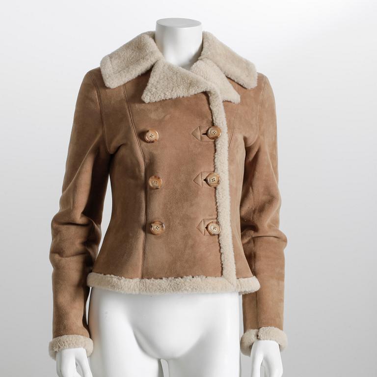 FÅRSKINNJACKA, Ralph Lauren, storlek 4.
