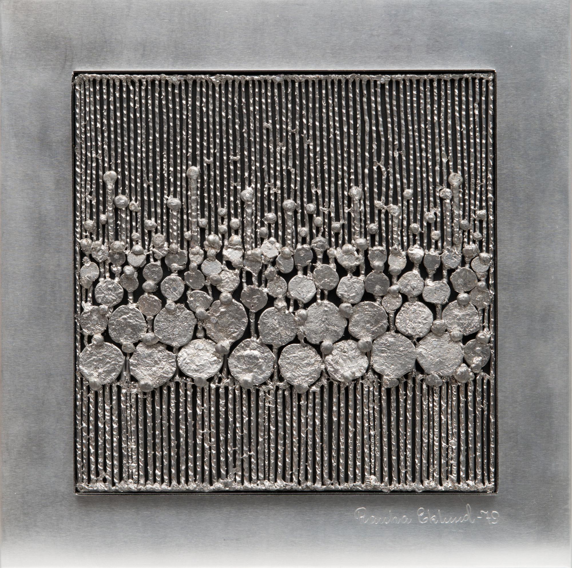 RAUHA EKLUND, relief, metal, signed and dated -79.