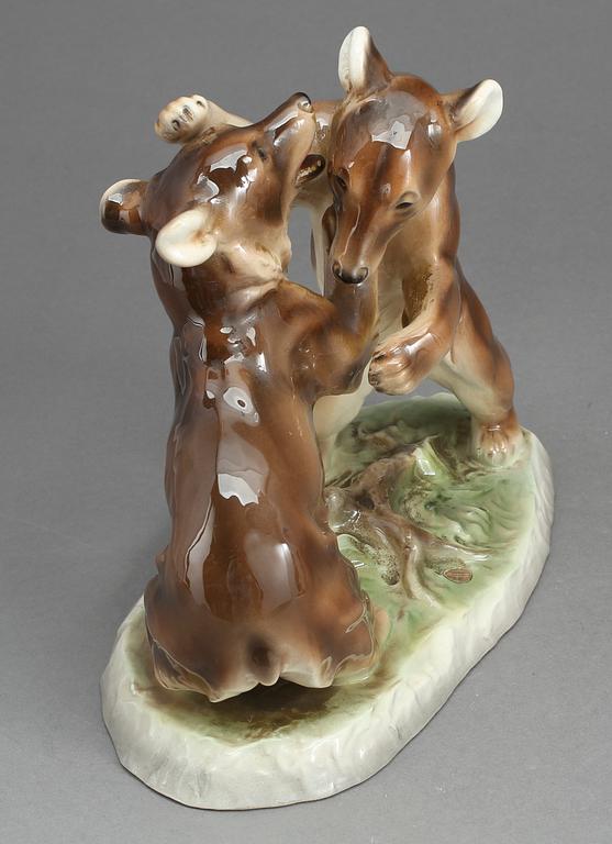 FIGURIN, porslin, Rudolf Chocholka, Keramos, Wien, Österrike, 1900-talets mitt.