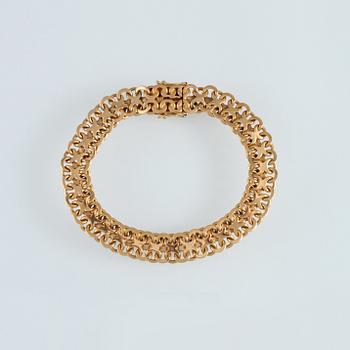 ARMLÄNK, 18K guld, Norens, Hägersten, 1966. Vikt 27,0 gram.