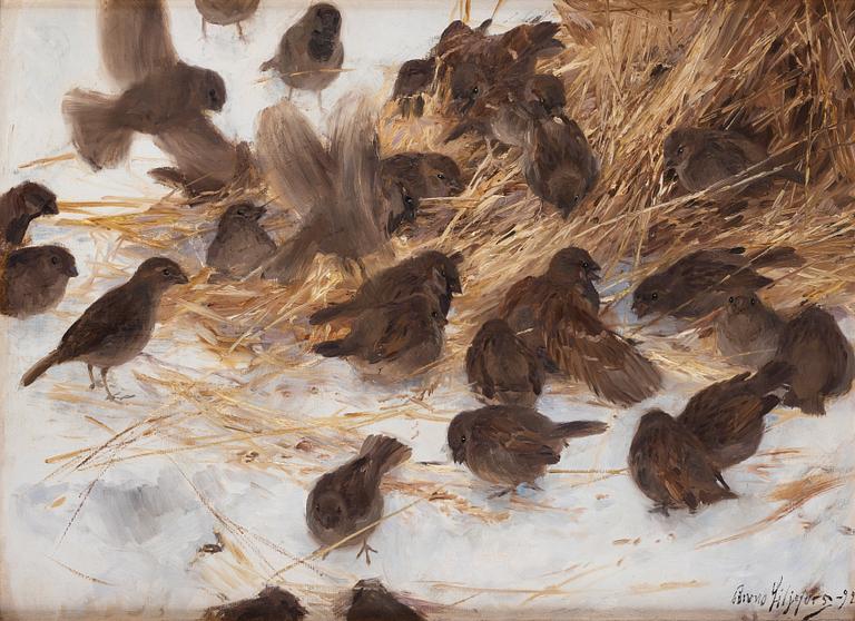 Bruno Liljefors, Sparrows.