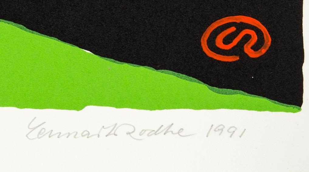Lennart Rodhe, färglitografi signerad daterad och numrerad 1991 29/50.