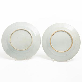 Six Famille Rose porcelain plates, China, Qianlong (1736-95).