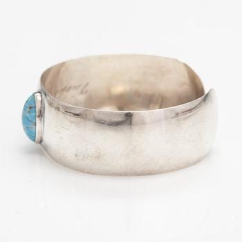 Holger Lindström, Armband, silver, glassten. Helsingfors 1959.