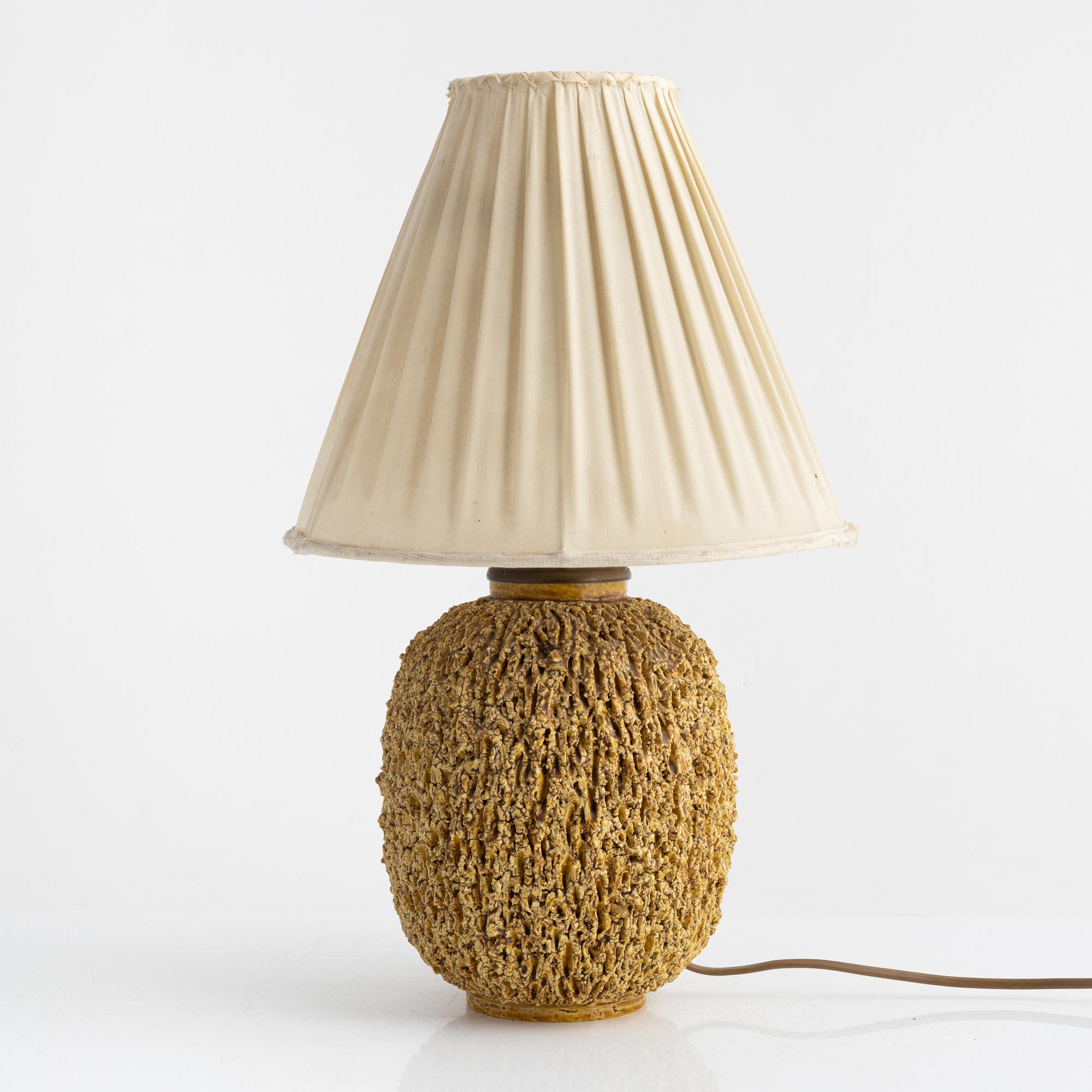 Gunnar Nylund, a stoneware table light, Rörstrand.