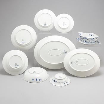 ROYAL COPENHAGEN, a part 'Musselmalet' porcelain dinner service, Denmark (53 pieces).