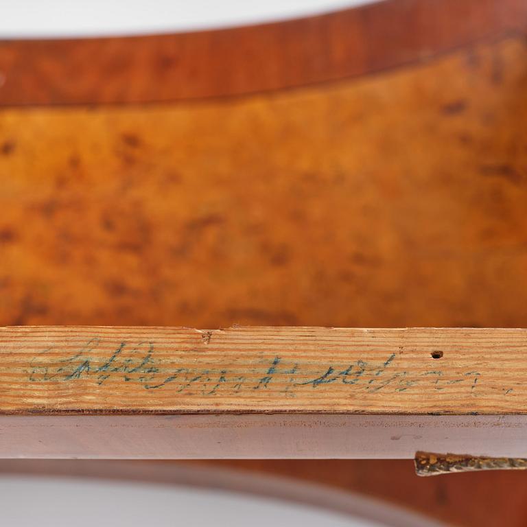 A presumably Austrian Empire centre table, early 19th century.