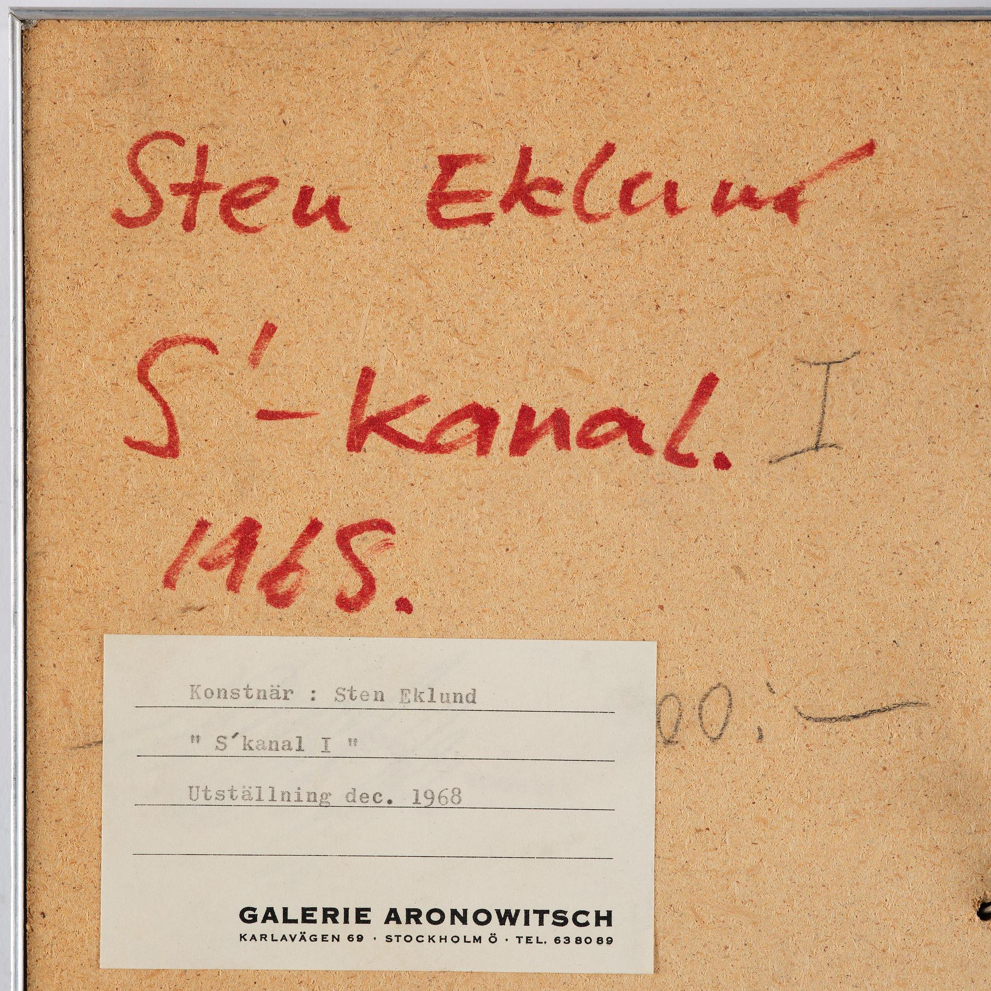 Sten Eklund, "S'kanal I".