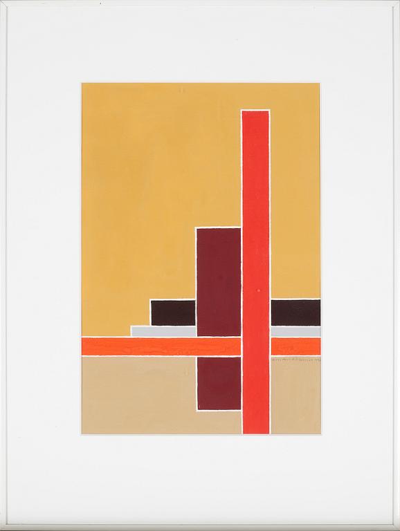 SVEN HANSSON, gouache, signerad och daterad -93.