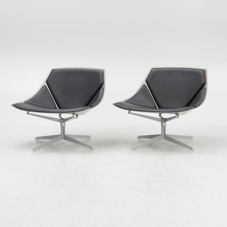 Jurgen Laub & Markus Jehs, chairs, model "JL10", a pair, Fritz Hansen.