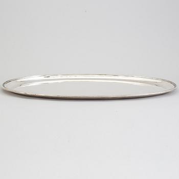 ERIC RÅSTRÖM, a silver tray from Råströms Silver- O Nysilverfabrik, Stockholm, 1950.