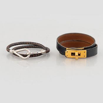 Hermès, two bracelets, including 'Kelly Double Tour', 2008.