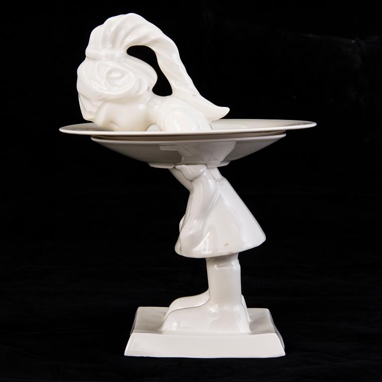 KIM SIMONSSON, tarjoiluvati, posliinia, signeerattu KIM 2013.