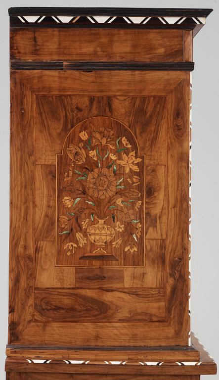 A Baroque second half 17th century cabinet on stand.