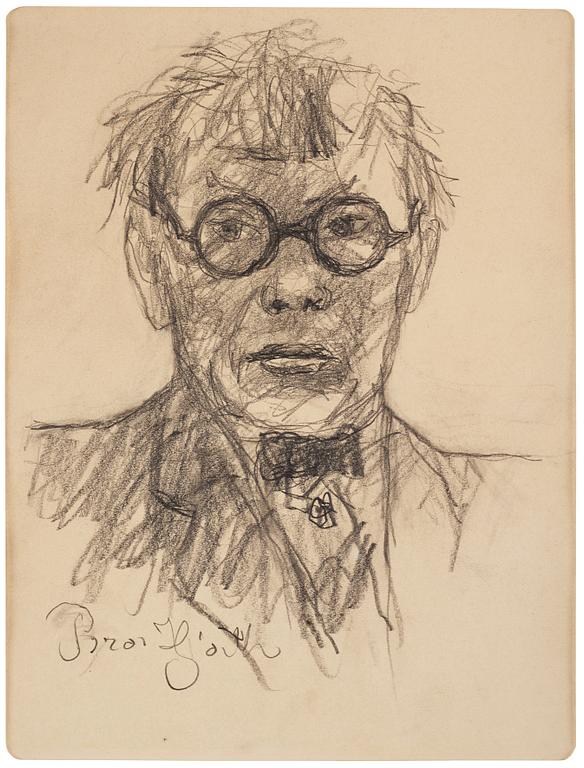 Bror Hjorth, Self portrait.