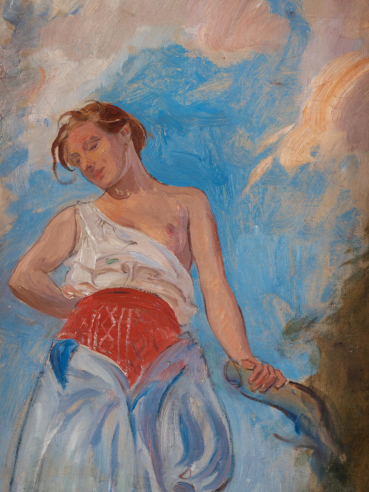 Carl Larsson, Stående kvinna.
