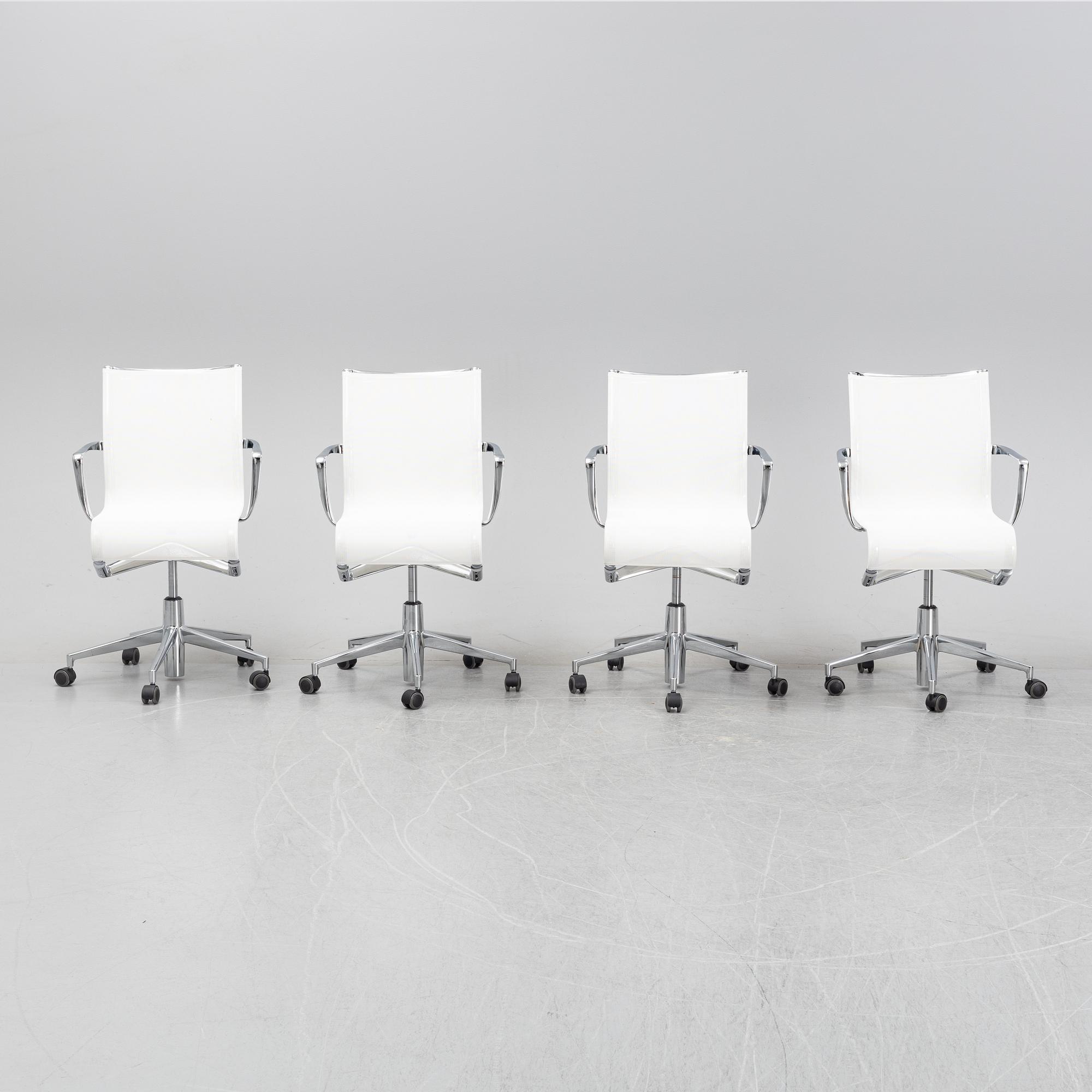 Alberto Meda, a set of four 'Mes Office Chairs' for Alias.