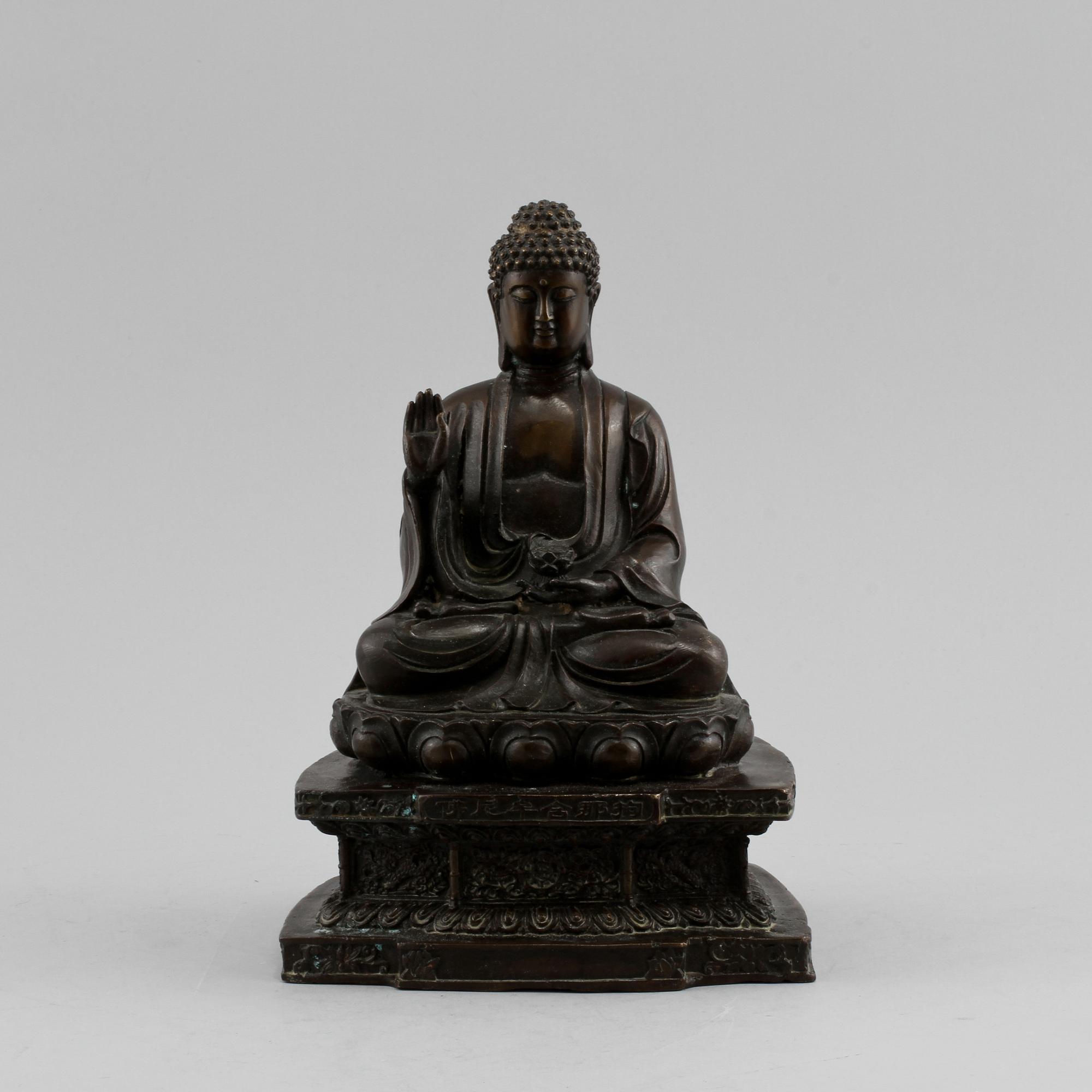 BUDDHA, brons, orientalisk, 1900/2000-tal.