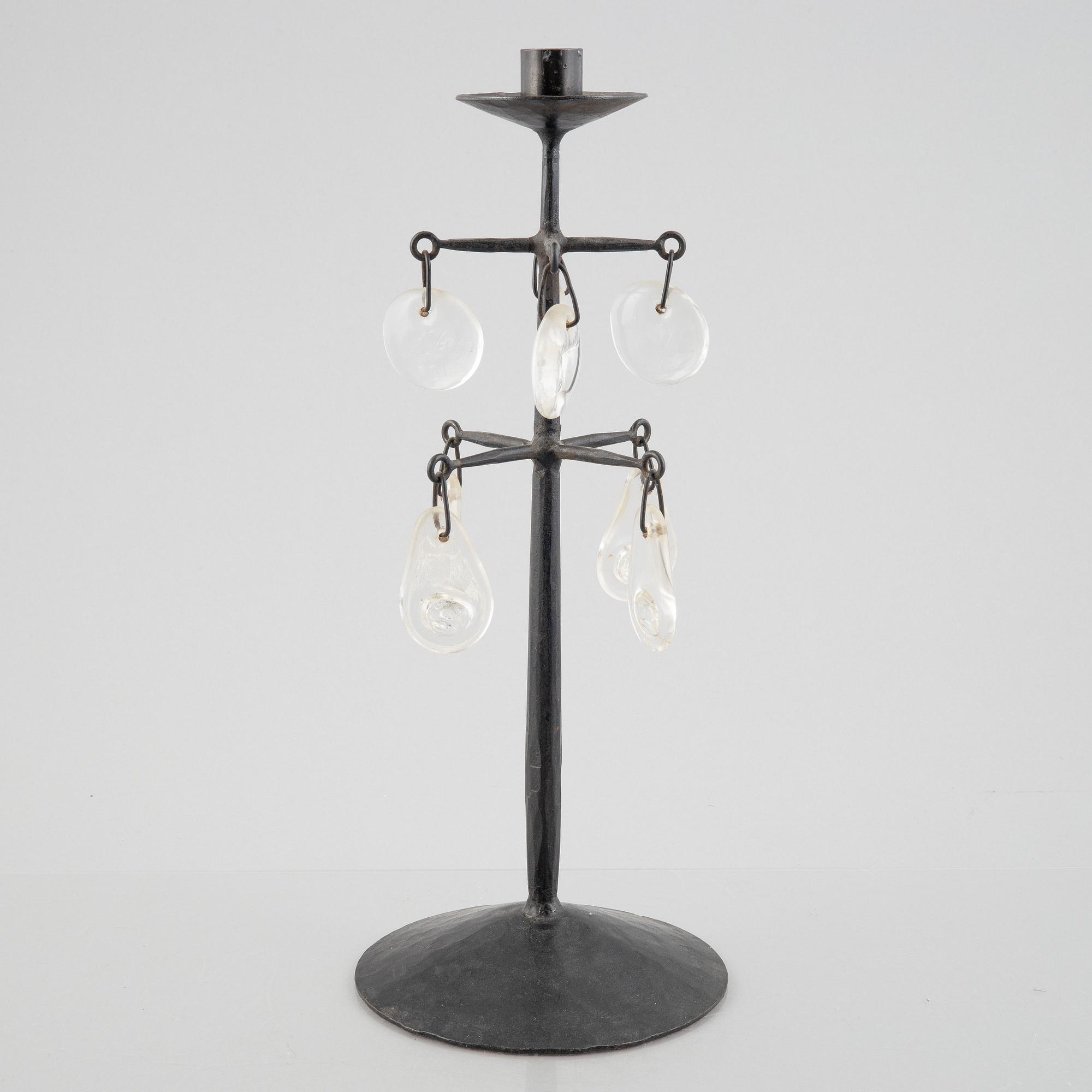 Erik Höglund, table candlestick, Boda Smide, late 20th Century.