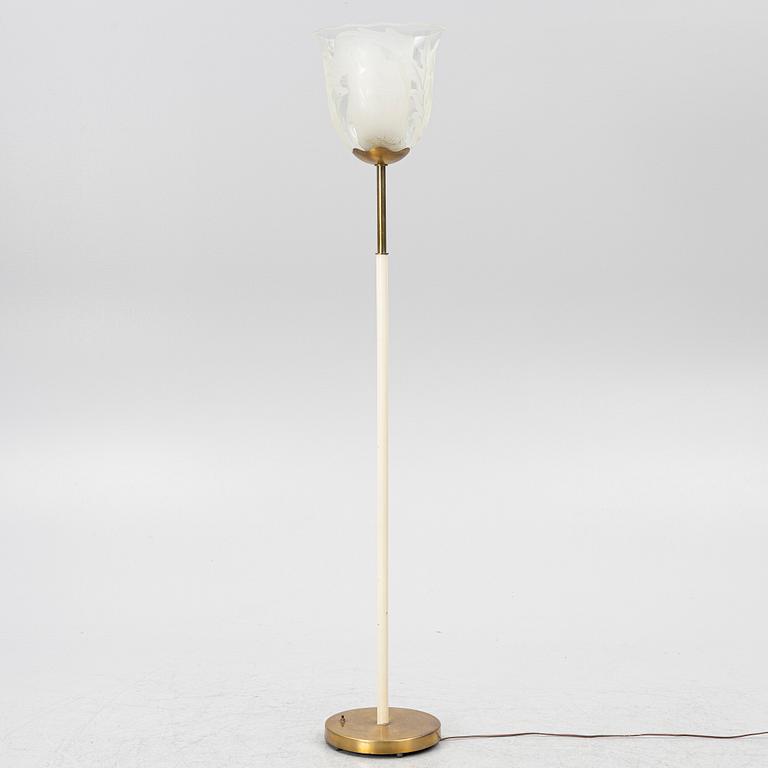 Bo Notini, a Swedish Modern floor lamp, Glössner & Co, Stockholm, 1940s.