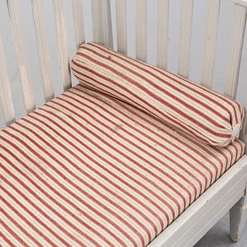 A painted Gustavian style sofa, 19th Century.