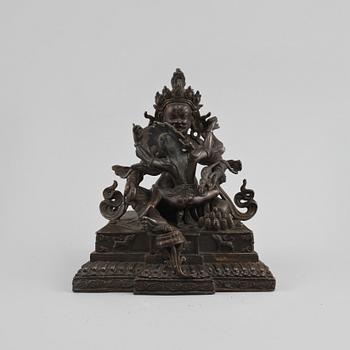 SKULPTUR, brons, Sinotibet, 1800/1900-tal.