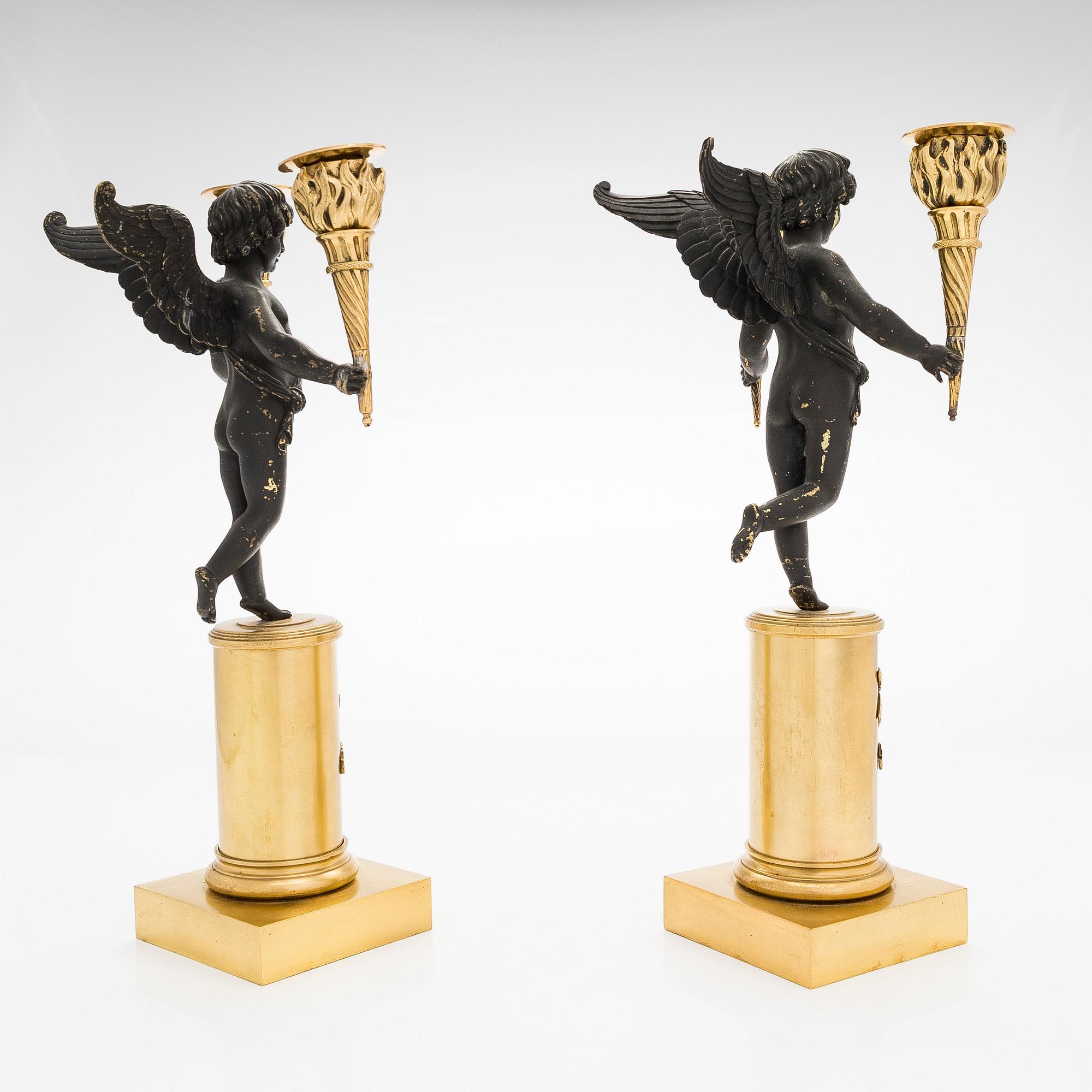 A pair of early 20th-century candelabras.