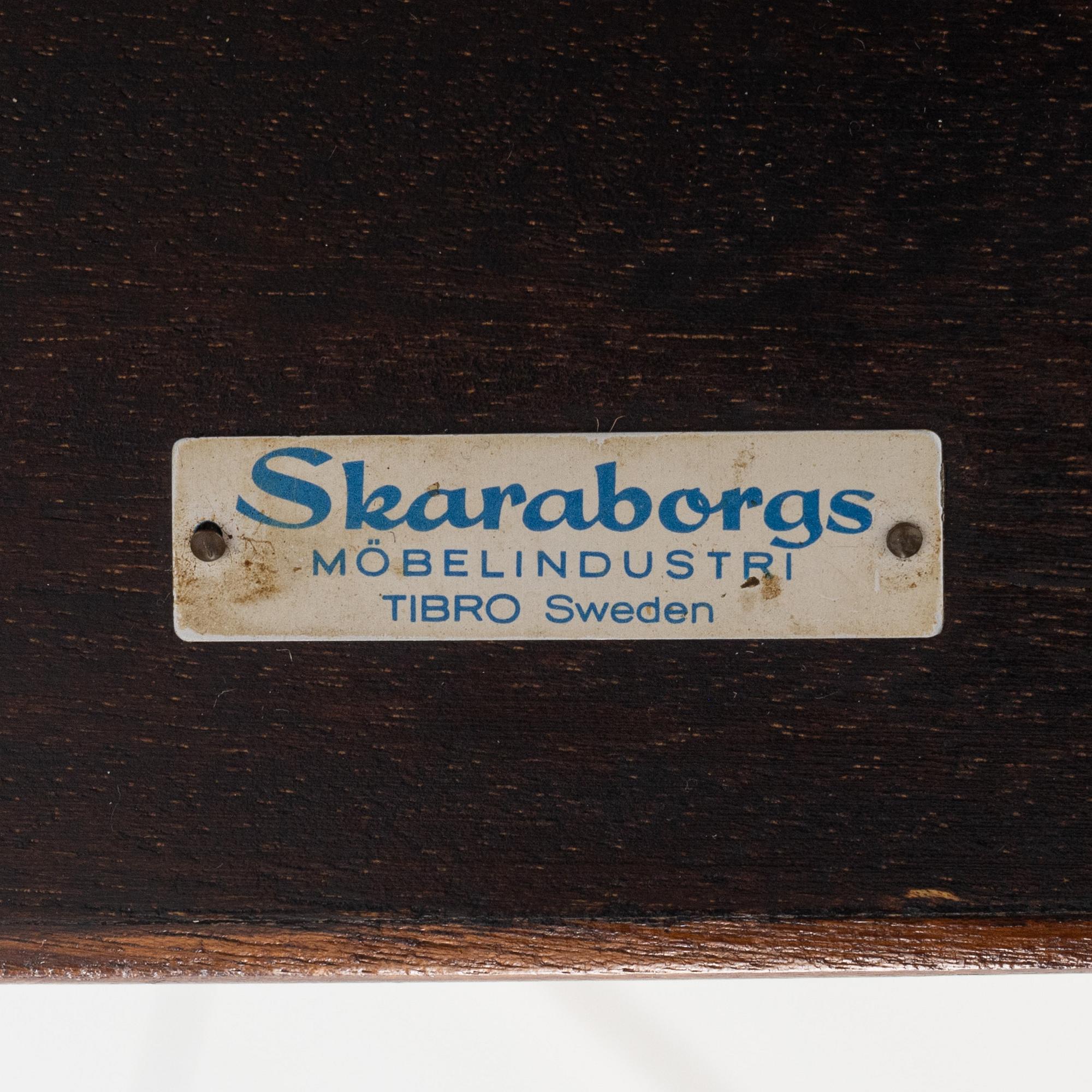 A teak dining table, mid 20th Century.