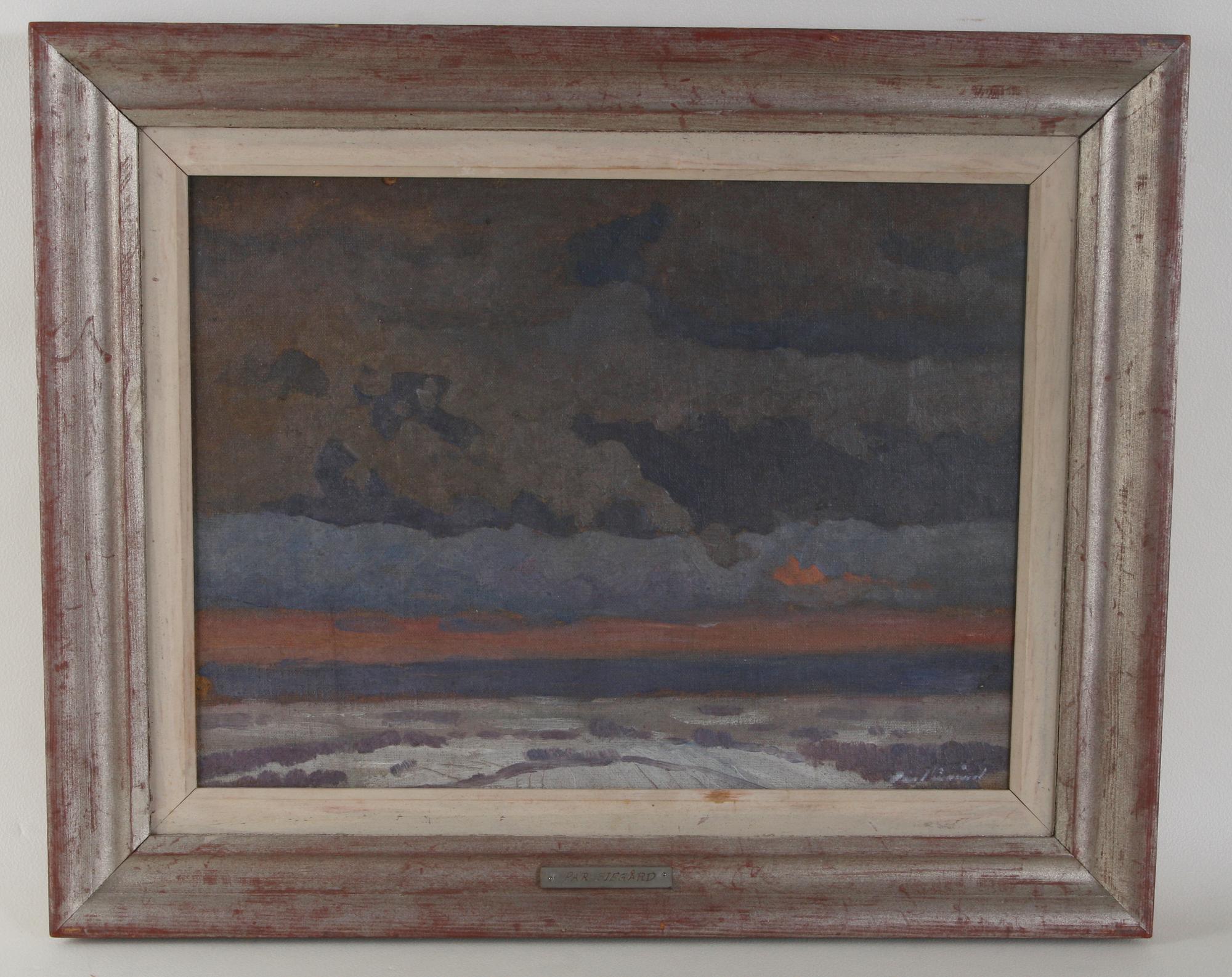 PÄR SIEGÅRD, olja på pannå, sign.