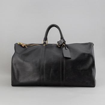 Louis Vuitton, a black Epi 'Keepall 55' weekend bag, 2004.