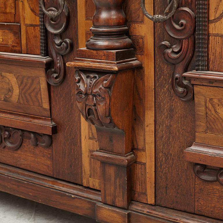 A Baroque style cabinet, 19th Century.