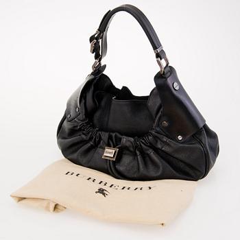 BURBERRY Prorsum Warrior Black Leather Hobo Bag.
