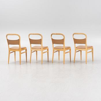 Axel Larsson, four chairs, 1950's.