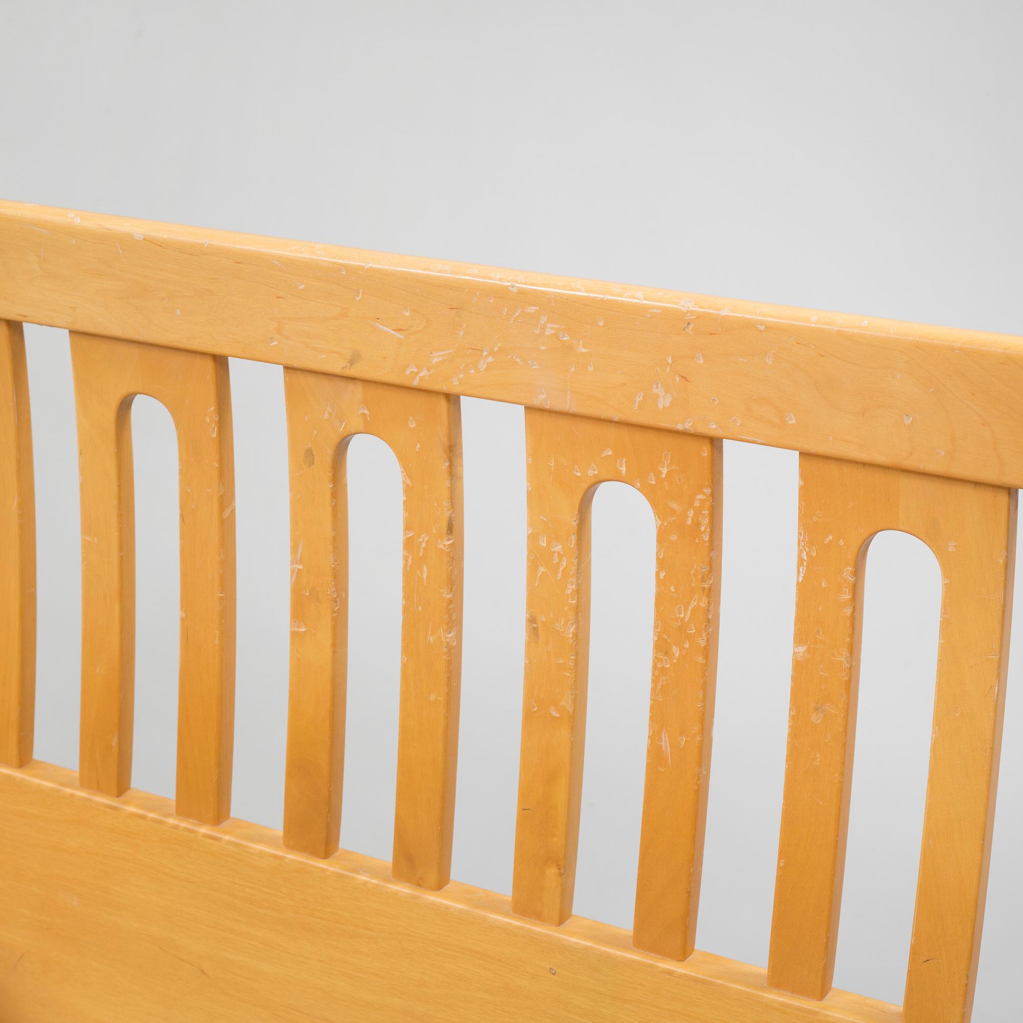 A pair of beds by Carl Malmsten for Åfors Möbelfabrik, second half of the 20th century.