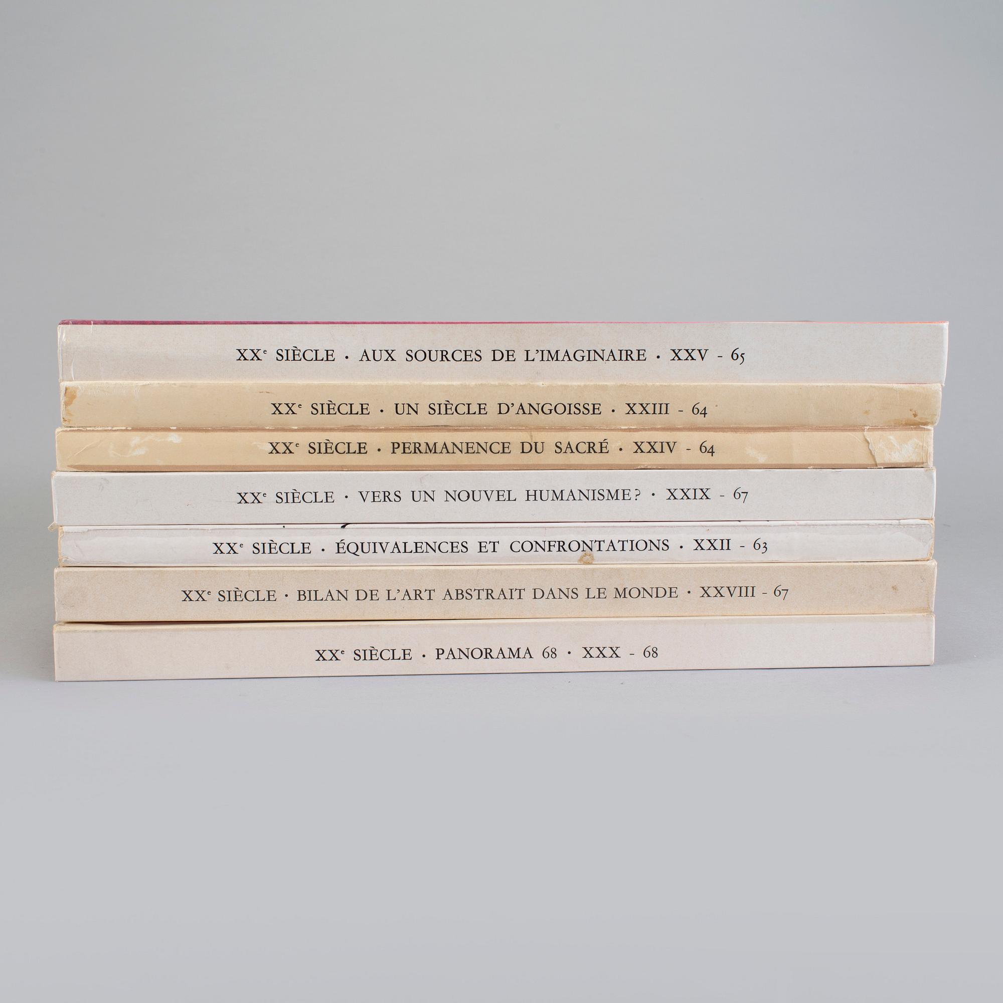 BOOK; XXe Siécle, 7 vol with litographs.