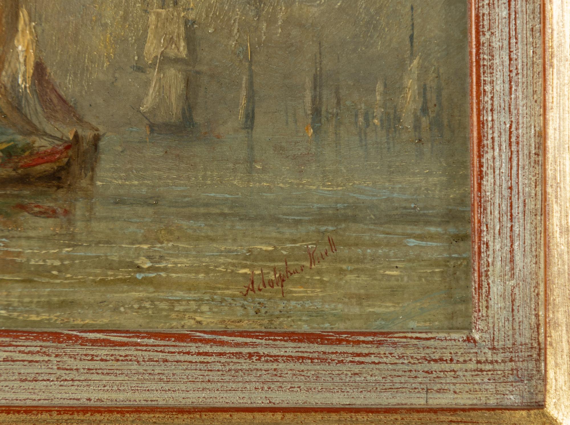 Adolphus Knell, Boats at anchor, a pair.