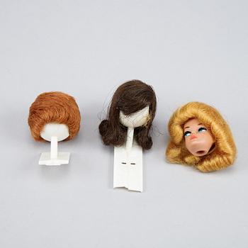 Barbiedockor, 4 st, Mattel, 1960-tal.