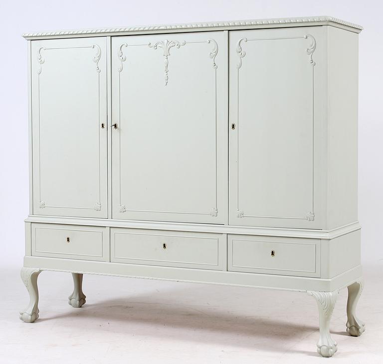 MATGRUPP, 6 delar, Chippendale-stil, 1900-tal.