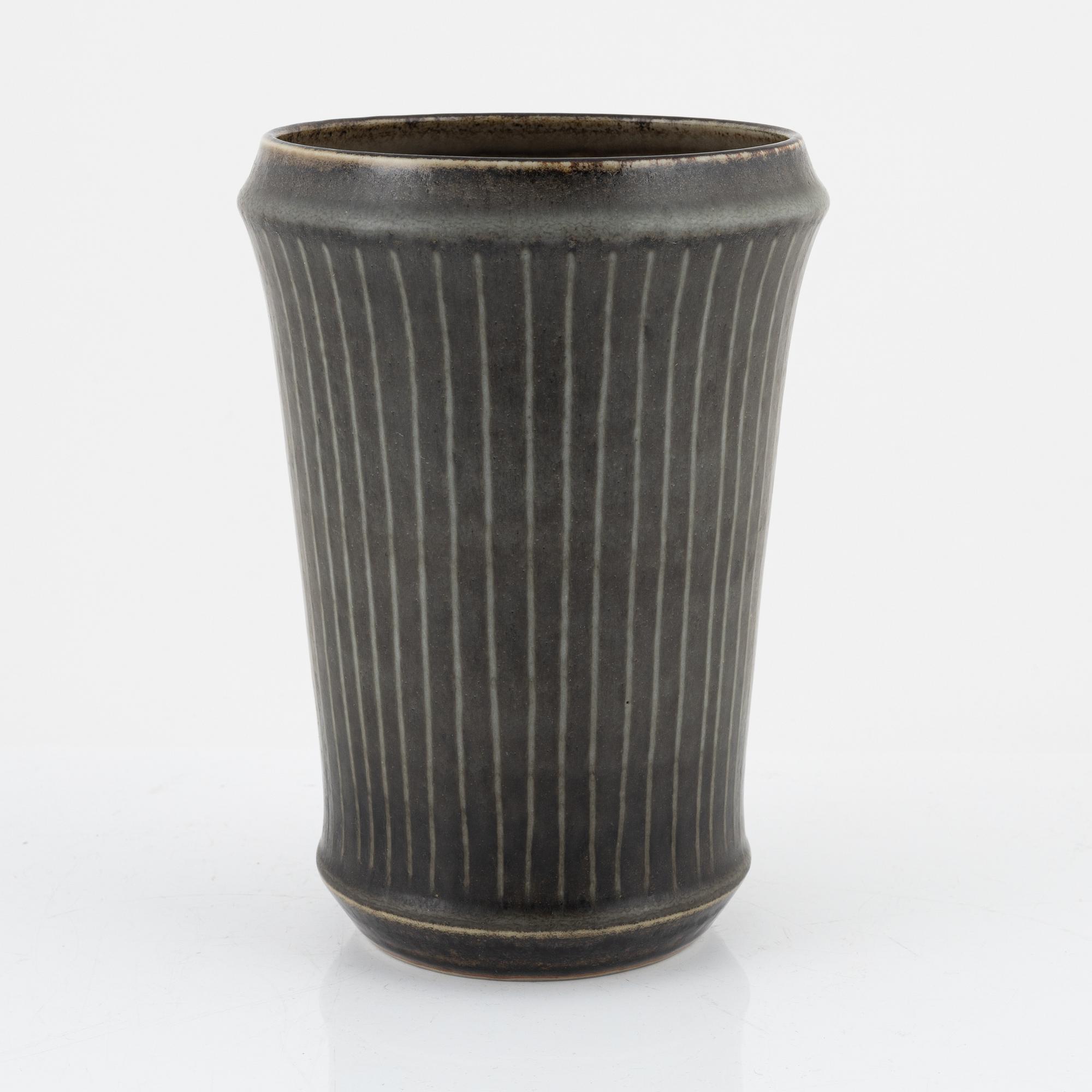 Carl-Harry Stålhane, a stoneware vase, Rörstrand Ateljé.