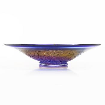 Ann Wärff, Plate, glass, Kosta Boda, signed.