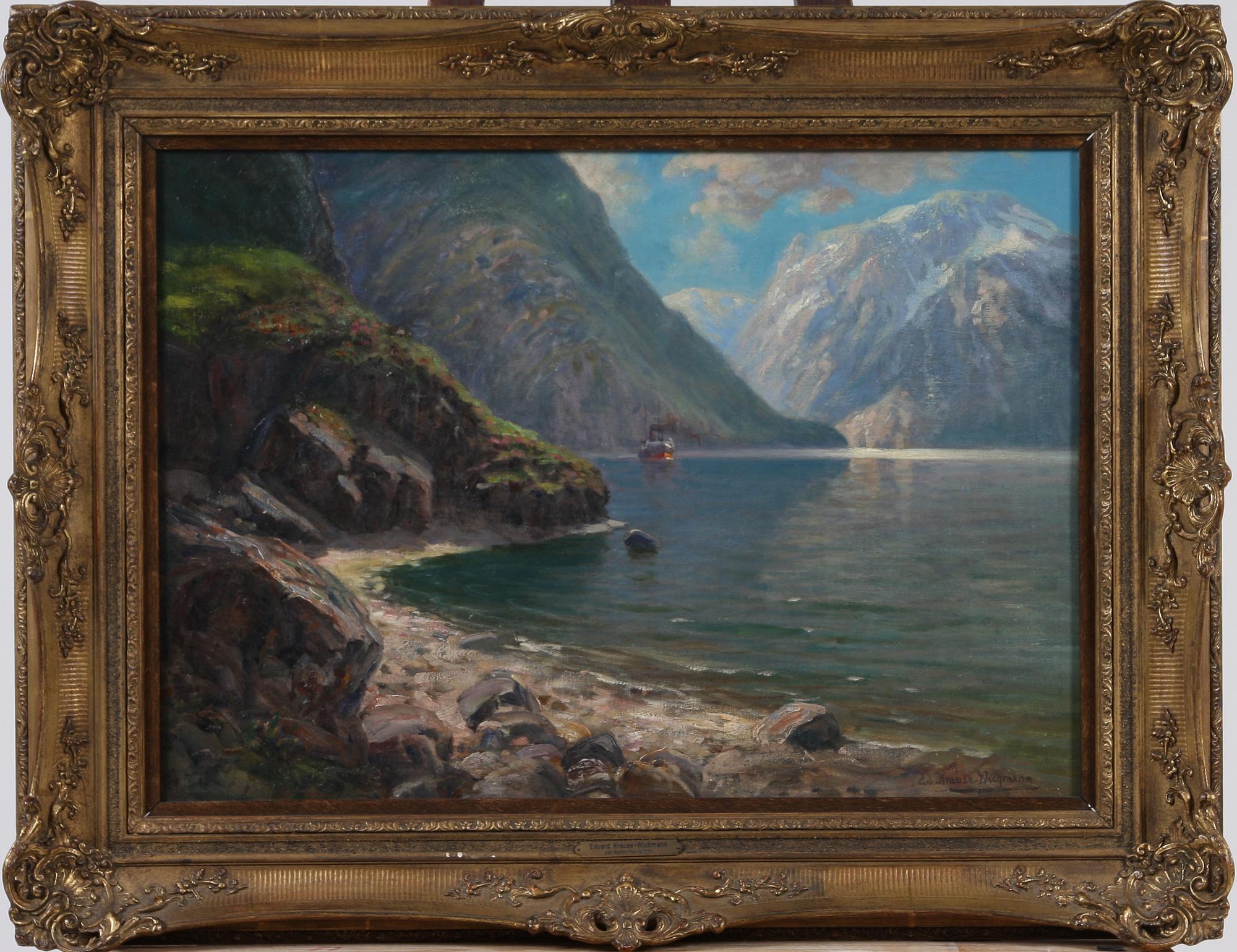 EDUARD KRAUSE WICHMAN, olja på duk, sign.