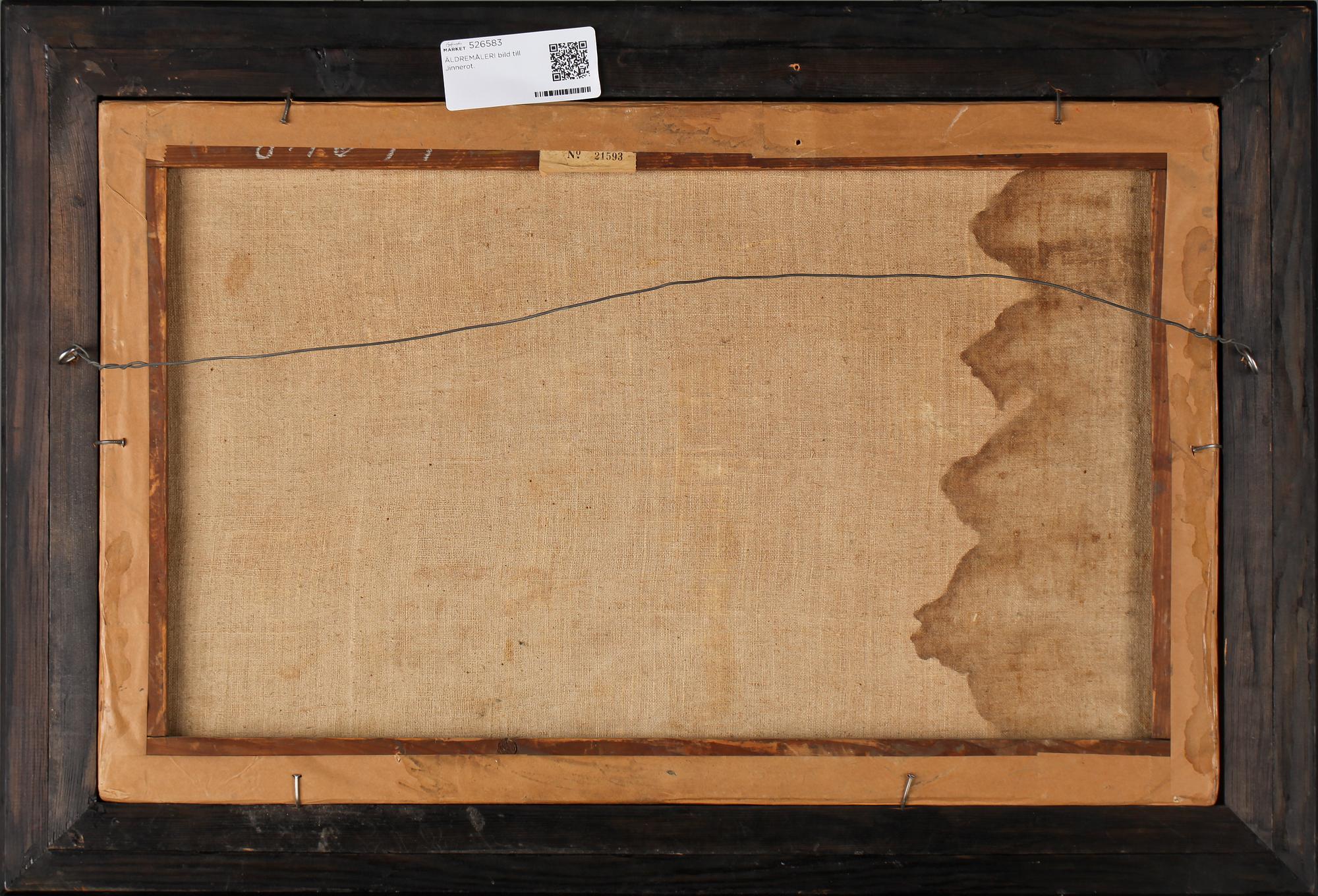 OKÄND KONSTNÄR, olja på duk, uppfäst på pannå, ej signerad, 1800-tal.